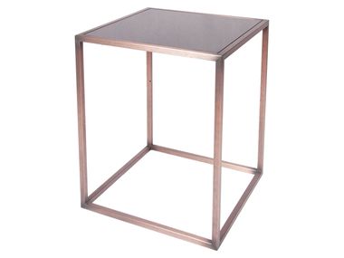 Square glass coffee table HYPERCUBE 39X39X52 CUBE3
