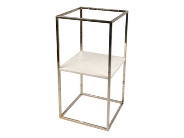 Tavolino quadrato in travertino HYPERCUBE 39X39X78 CUBE3