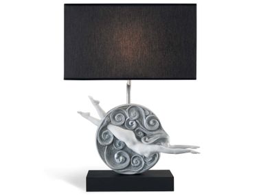 Fabric and porcelain table lamp CURIOSITAS LEFT Lladró