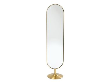 Specchio ovale da terra in acciaio CURVE KARE Design