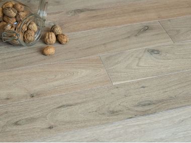 Brushed walnut parquet BLEACHED WALNUT NATUR Cadorin Group
