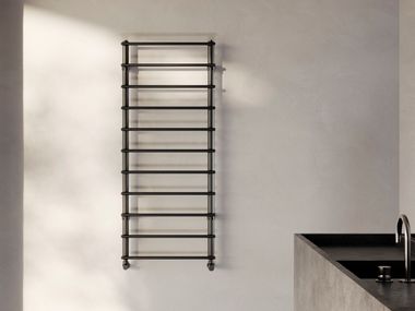 Carbon steel towel warmer COLIBRÌ LIGHT Caleido