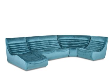 Modulares Sofa aus Stoff mit Récamiere FOX TROT Calia Italia