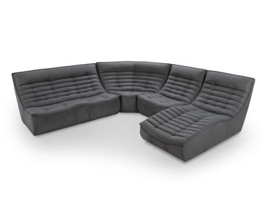 Modulares Ecksofa aus Leder FOX TROT Calia Italia