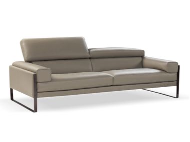 Leather sofa with headrest ROMEO Calia Italia
