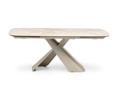 Rectangular extending ceramic table AXIOM Calligaris