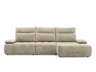 Divano in tessuto con penisola a 3 posti EQUIPE Calligaris