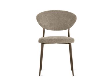 Upholstered fabric chair without armrests MANTA Calligaris