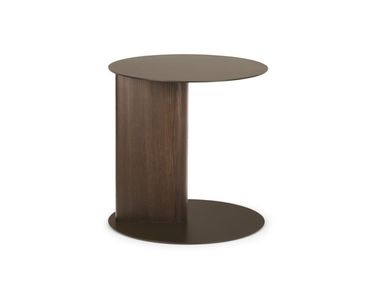 Round metal and wood coffee table SANDY Calligaris