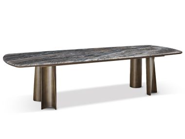 Rectangular marble table ULISSE Cantori