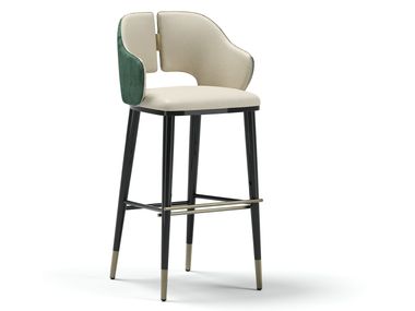 Sgabello alto in pelle AUGUSTA Capital Collection