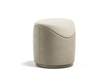 Pouf rotondo in pelle CLORI Capital Collection