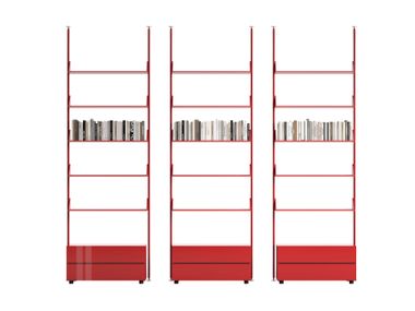 Modular aluminium bookcase A.B.C. Cappellini