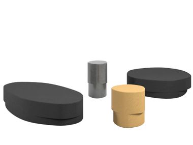 Mesa de centro monolítica de cimento DUEVOLTE Cappellini