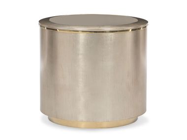 Round mirrored glass coffee table ALL AROUND Caracole