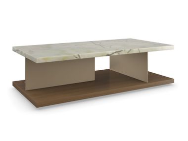 Low rectangular onyx coffee table CAPE VERDE Caracole