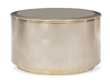 Low coffee table with mirrored glass top CIRCLE IN TIME Caracole