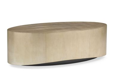 Oval solid wood central coffee table COME OVAL HERE! Caracole