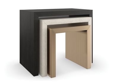 Stackable rectangular wooden coffee table CONTRAST Caracole