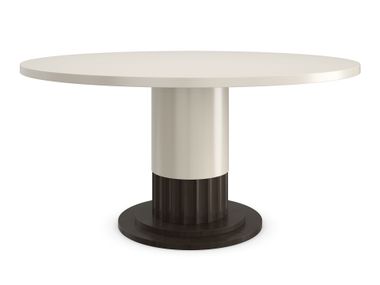 Round wooden dining table DORIAN Caracole