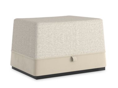 Rectangular fabric pouf ET VOILA Caracole