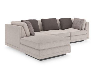 Sofá modular de tecido com chaise-longues FUSION Caracole
