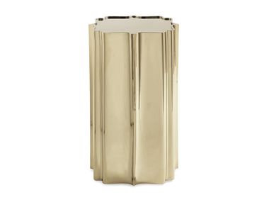 Square high side table with tray GOOD AS GOLD Caracole