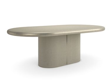 Oval extending wooden dining table LOVE Caracole