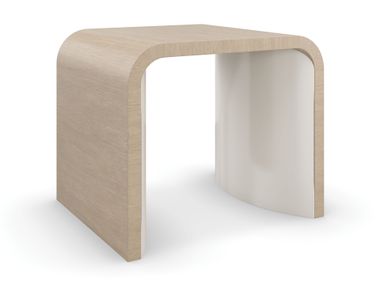 Square oak high side table MOVEMENT Caracole