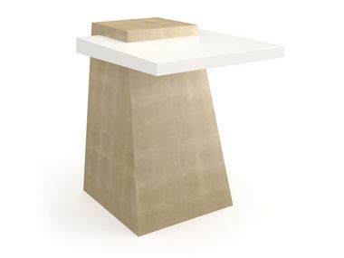 Rectangular wooden high side table PLANK Caracole