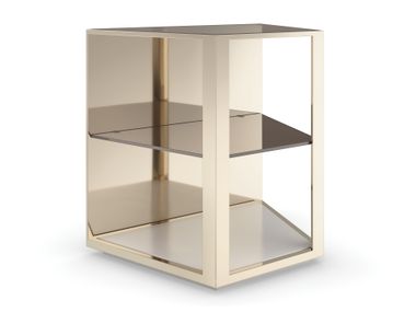 Mirrored glass high side table REFRACTION Caracole