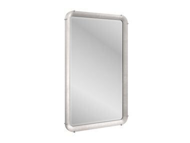Wall-mounted framed rectangular poplar mirror SALVER