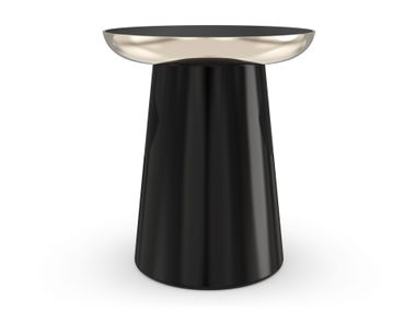 Round mirrored glass high side table UMBRA Caracole
