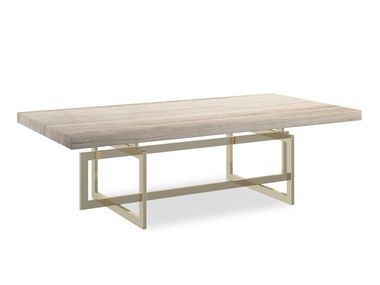 Rectangular sandstone central coffee table WISH YOU WERE HERE Caracole