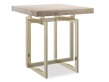 Square sandstone high side table WISH YOU WERE HERE Caracole