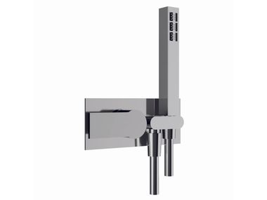 Single handle ABS shower mixer with hand shower ILQUADRO 0-IQD5706EST-CR Carimali
