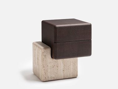 Nachttisch aus Holz mit Schubladen BRICK N Carpanese Home