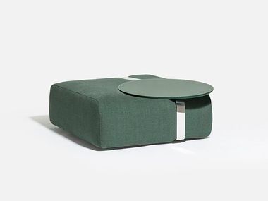 Rectangular fabric pouf with coffee table MEG C Carpanese Home