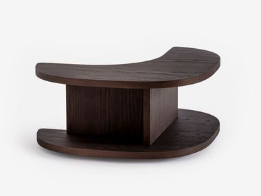 Free form wooden side table SLOW M Carpanese Home