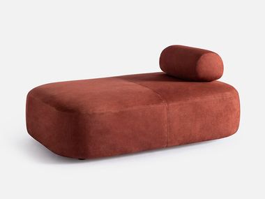 Dormeuse in pelle con poggiatesta SLOW Carpanese Home