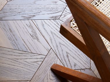 Oak wall/floor tiles MODULE KRONOS FULL SMOKED