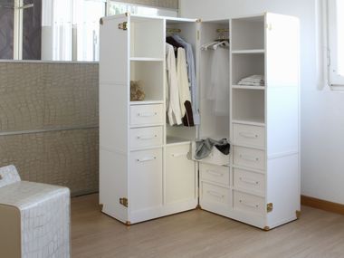 Kleiderschrank aus Holz mit Schubladen DAKAR Casa Covre