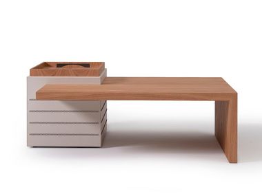 Wooden coffee table with storage space PLAZA Casa Covre