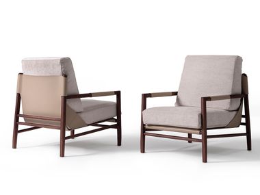Fabric armchair with armrests TESSA Casa Covre