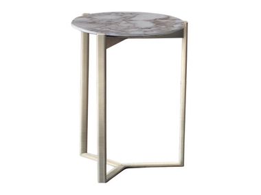 Round marble coffee table  with metal frame ARNE Casamilano