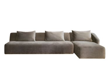 Modular fabric sofa with chaise longue MOSCOVA Casamilano