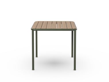 Square teak garden table CAMPUS Case