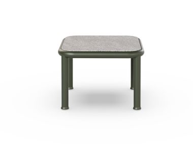 Square granite garden side table CAMPUS Case