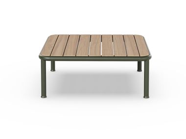 Square teak garden central coffee table CAMPUS Case