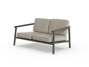 Straight 2 seater garden sofa CAMPUS Case
